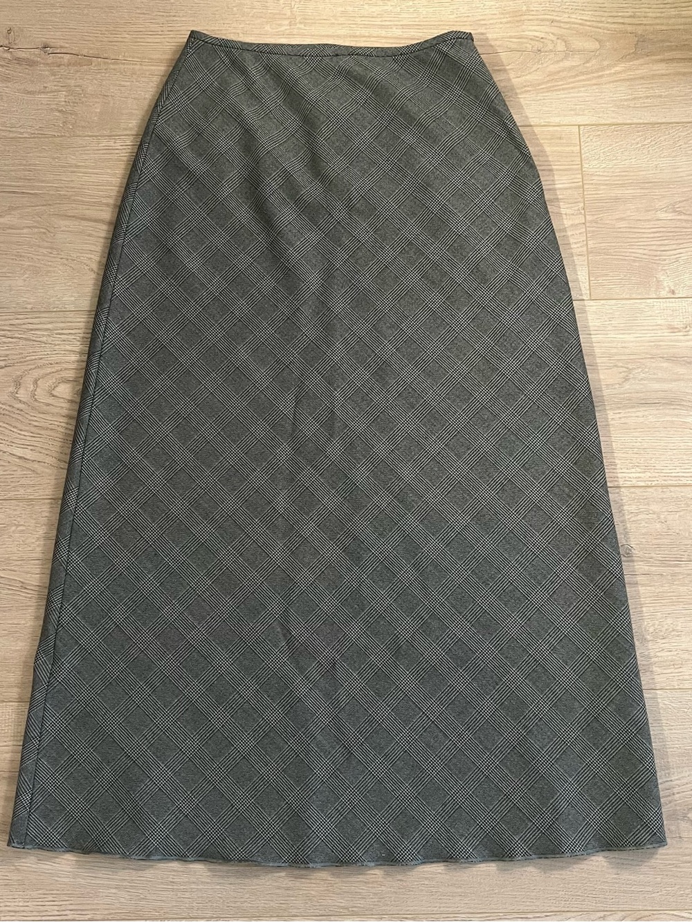 Wilfred Devotion Black & White Glen Plaid Maxi Skirt